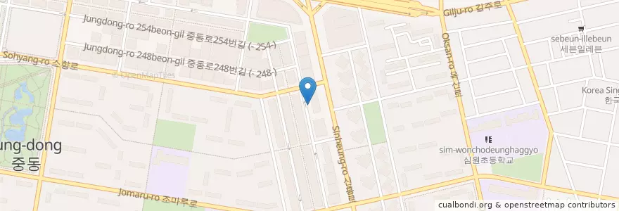Mapa de ubicacion de 웰치과의원 en Korea Selatan, Gyeonggi, 부천시.