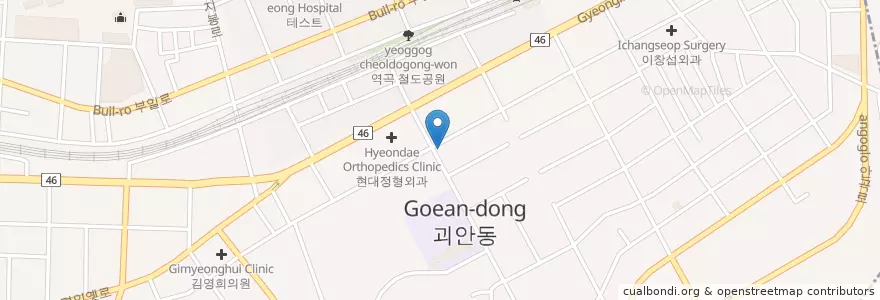 Mapa de ubicacion de 하나의원 en Güney Kore, 경기도, 부천시.