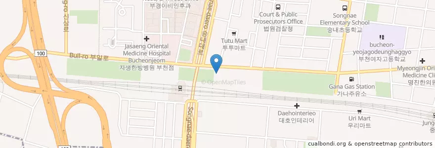 Mapa de ubicacion de 윤안과의원 en 韩国/南韓, 京畿道, 富川市.