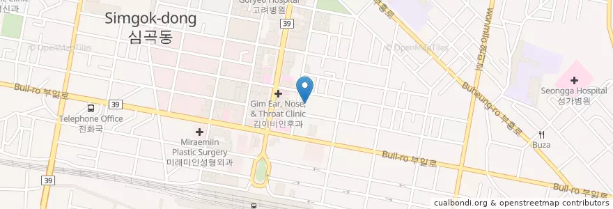 Mapa de ubicacion de 강대수안과의원 en 대한민국, 경기도, 부천시.