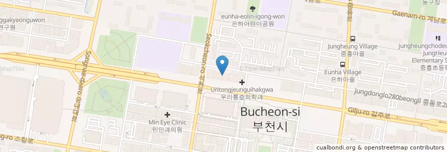 Mapa de ubicacion de 김세일산부인과 en Corea Del Sur, Gyeonggi, 부천시.