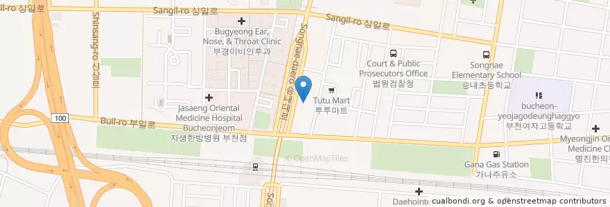 Mapa de ubicacion de Maria Obstetrics & Gynecology Clinic en South Korea, Gyeonggi-Do, Bucheon-Si.
