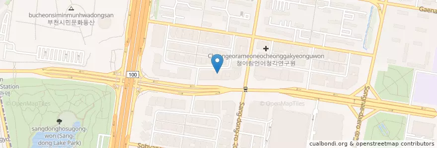 Mapa de ubicacion de 미소진정신과의원 en Korea Selatan, Gyeonggi, 부천시.