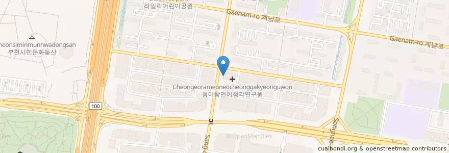 Mapa de ubicacion de 상동제일정형외과 en Coreia Do Sul, Gyeonggi, 부천시.