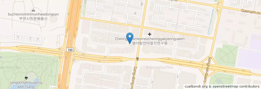 Mapa de ubicacion de 여성사랑산부인과 en Güney Kore, 경기도, 부천시.