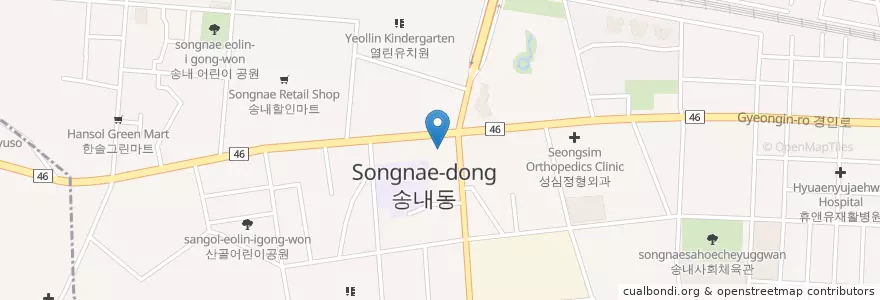 Mapa de ubicacion de 김현석내과의원 en 대한민국, 경기도, 부천시.