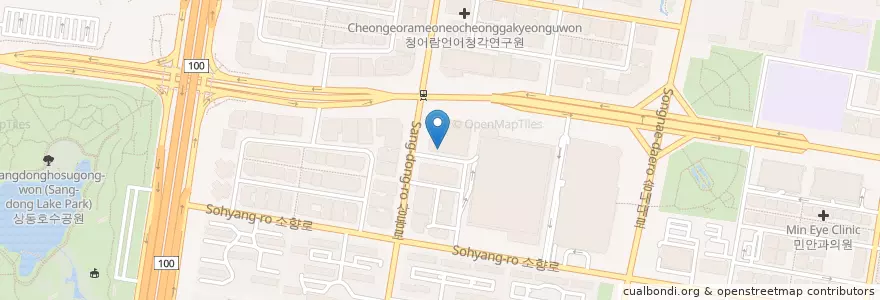 Mapa de ubicacion de 장수우리들의원 en كوريا الجنوبية, 경기도, 부천시.