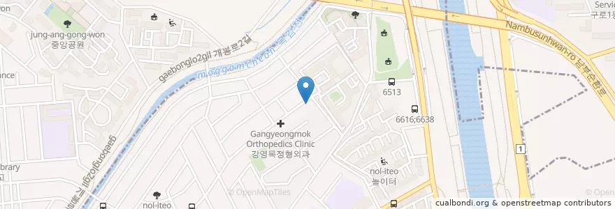Mapa de ubicacion de 중화부부한의원 en Corea Del Sur, Gyeonggi, 광명시.