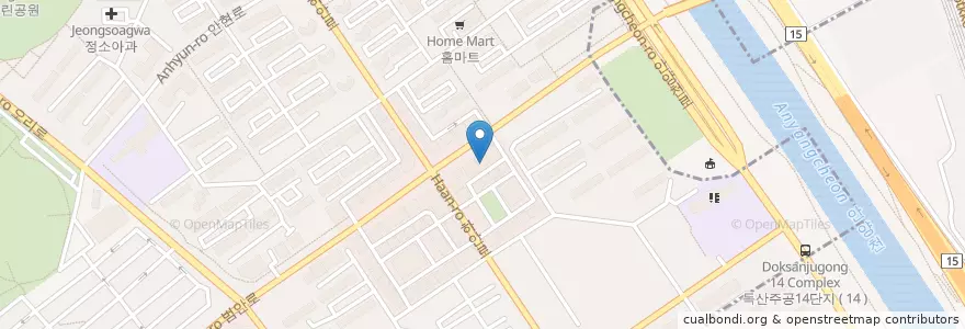 Mapa de ubicacion de 김규태내과의원 en 大韓民国, 京畿道, 光明市.