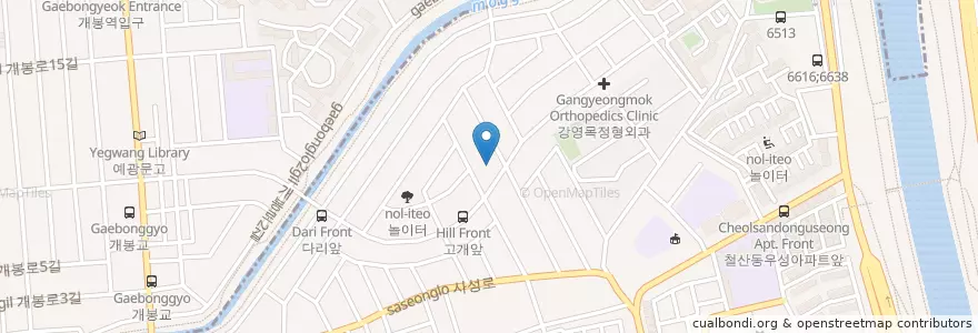Mapa de ubicacion de 광명의원 en Corea Del Sud, Gyeonggi, 광명시.