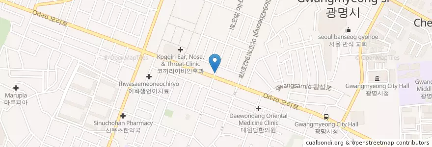 Mapa de ubicacion de 서울의원 en Corea Del Sur, Gyeonggi, 광명시.