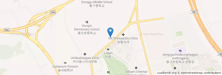 Mapa de ubicacion de 김석호치과의원 en Südkorea, Gyeonggi-Do, 구리시.