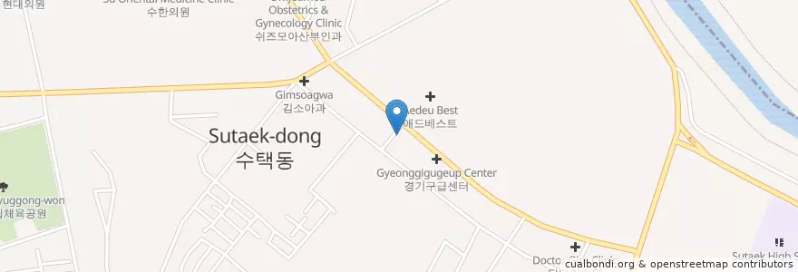 Mapa de ubicacion de 대추나무한의원 en Zuid-Korea, Gyeonggi-Do, 구리시.