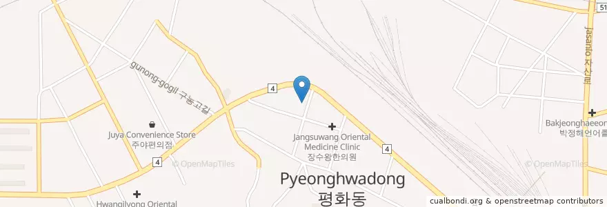 Mapa de ubicacion de 일청한의원 en Corea Del Sud, Nord Gyeongsang, 김천시.