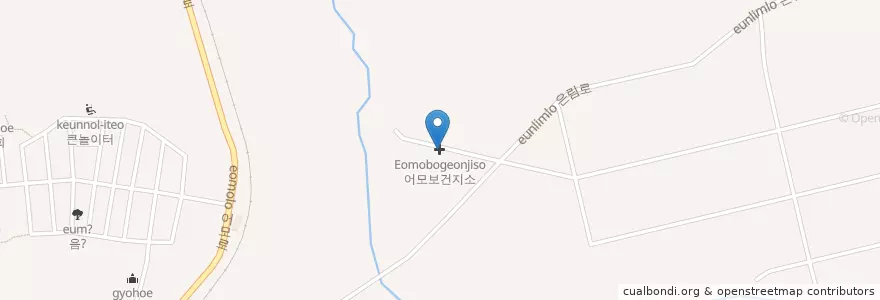 Mapa de ubicacion de 어모보건지소 en 韩国/南韓, 庆尚北道, 金泉市.