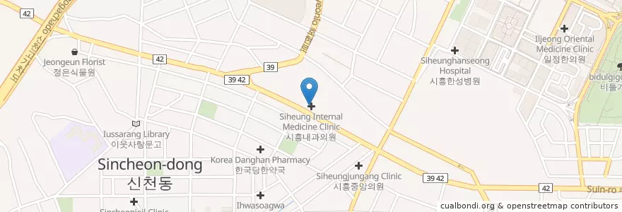 Mapa de ubicacion de 해맑은치과의원 en Республика Корея, Кёнгидо, 시흥시.
