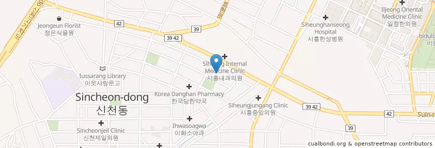 Mapa de ubicacion de 부부치과의원 en 대한민국, 경기도, 시흥시.