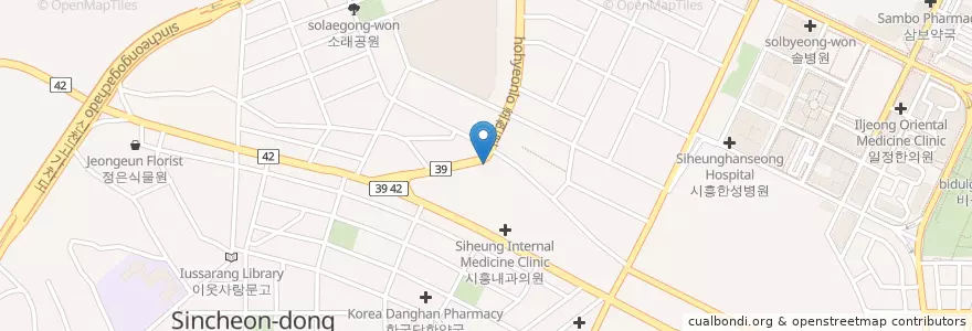 Mapa de ubicacion de 웰치과 en Республика Корея, Кёнгидо, 시흥시.