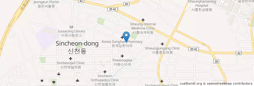 Mapa de ubicacion de Sammi Dental Clinic en South Korea, Gyeonggi-Do, Siheung-Si.