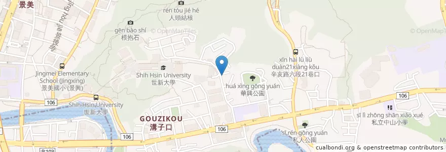 Mapa de ubicacion de Jah Cafe en 臺灣, 新北市, 臺北市, 文山區.