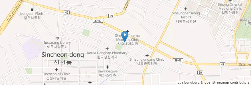 Mapa de ubicacion de 연세정형외과 en Coreia Do Sul, Gyeonggi, 시흥시.