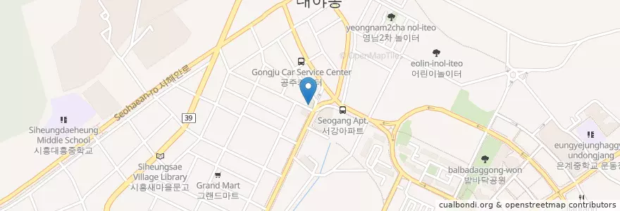 Mapa de ubicacion de 신농씨한의원 en Республика Корея, Кёнгидо, 시흥시.