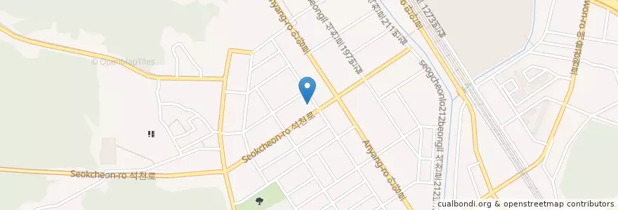 Mapa de ubicacion de Rosee Clinic en Zuid-Korea, Gyeonggi-Do, 안양시, 만안구.