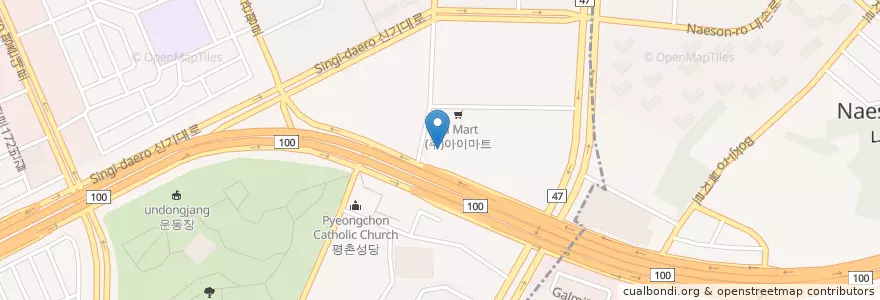 Mapa de ubicacion de 박선정비만다이어트교실 en 韩国/南韓, 京畿道, 安养市, 東安區.