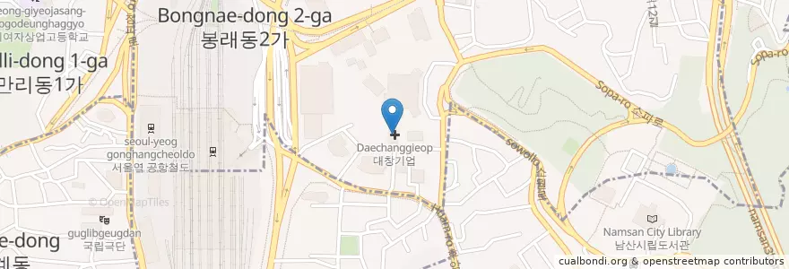 Mapa de ubicacion de 대창기업 en Güney Kore, Seul, 중구.