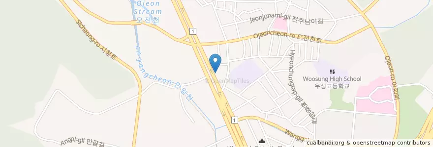 Mapa de ubicacion de Duri Oriental Medicine Clinic en South Korea, Gyeonggi-Do, Uiwang-Si, Gocheon-Dong.