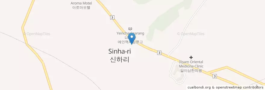 Mapa de ubicacion de 현대가정의원 en Korea Selatan, Gyeonggi, 이천시.