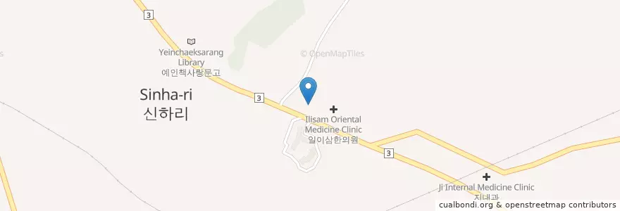 Mapa de ubicacion de 한소아과의원 en 대한민국, 경기도, 이천시.