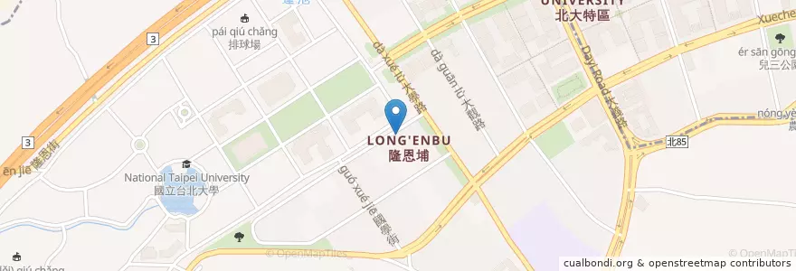 Mapa de ubicacion de 熊熊可麗餅 en Taiwan, New Taipei, Sanxia District.