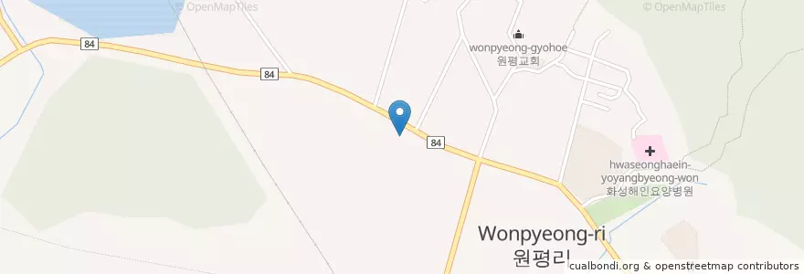 Mapa de ubicacion de 우리들의원 en 大韓民国, 京畿道, 華城市.