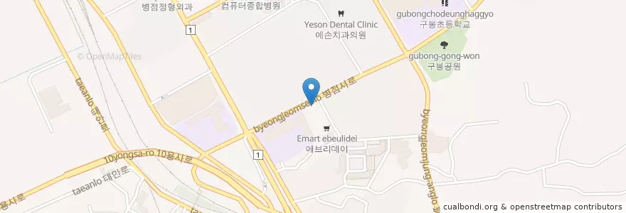 Mapa de ubicacion de 소화의원 en Республика Корея, Кёнгидо, 화성시.