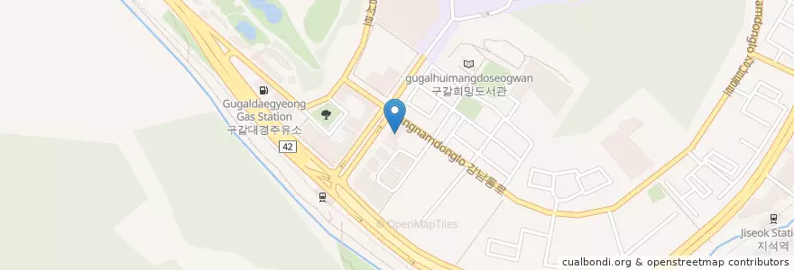 Mapa de ubicacion de 보스톤치과 en 대한민국, 경기도, 용인시, 기흥구.
