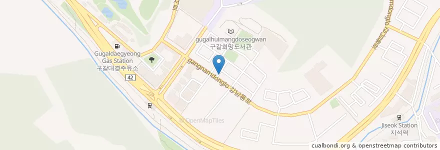 Mapa de ubicacion de 제일종합동물병원 en 대한민국, 경기도, 용인시, 기흥구.