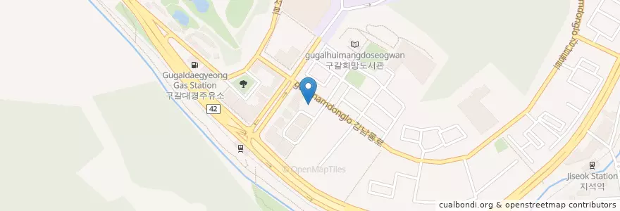 Mapa de ubicacion de 성모연합치과 en Korea Selatan, Gyeonggi, 용인시, 기흥구.