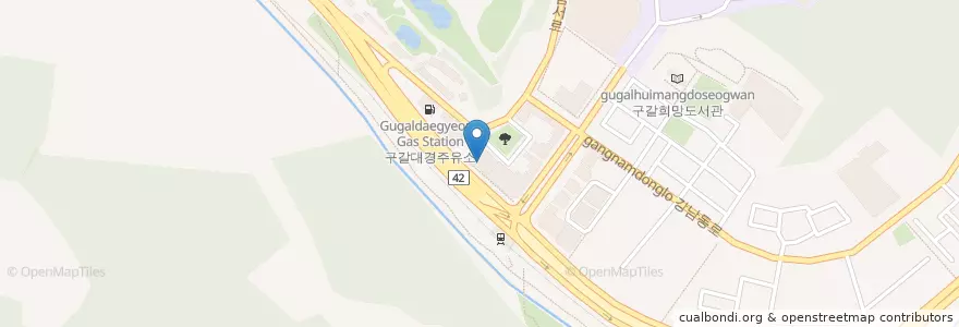 Mapa de ubicacion de 신갈중앙의원 en 대한민국, 경기도, 용인시, 기흥구.