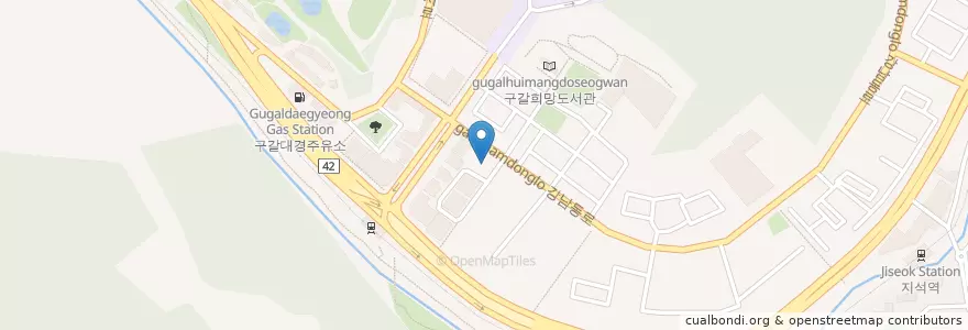 Mapa de ubicacion de 사랑나무한의원 en Coreia Do Sul, Gyeonggi, 용인시, 기흥구.