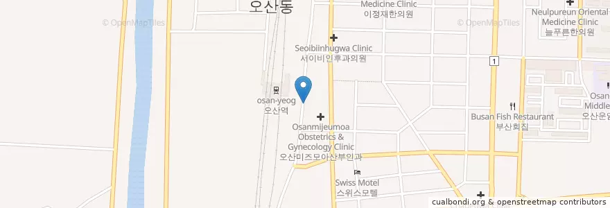 Mapa de ubicacion de Namhae Plastic Surgery en South Korea, Gyeonggi-Do, Osan-Si.
