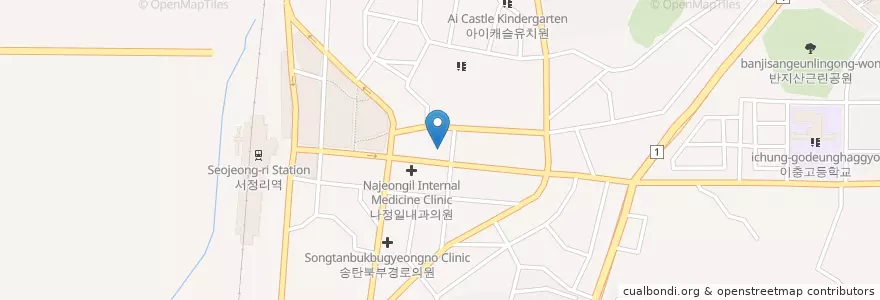 Mapa de ubicacion de Seojeongtap Dental Clinic en South Korea, Gyeonggi-Do, Pyeongtaek-Si.