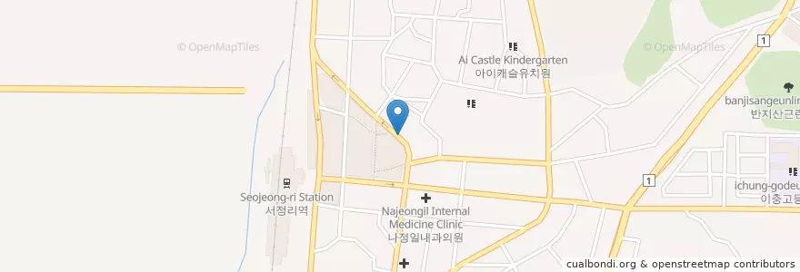 Mapa de ubicacion de 박균철내과의원 en Coreia Do Sul, Gyeonggi, 평택시.