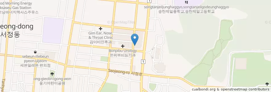 Mapa de ubicacion de 이규환신경정신과의원 en Corée Du Sud, Gyeonggi, 평택시.