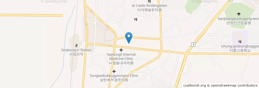 Mapa de ubicacion de 연세한빛외과의원 en Güney Kore, 경기도, 평택시.