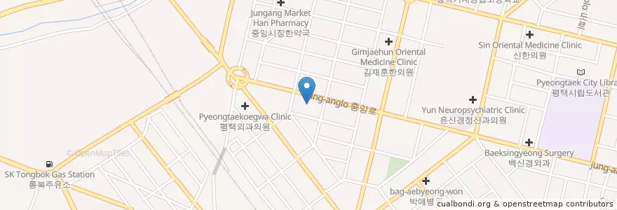 Mapa de ubicacion de 이선미산부인과 en کره جنوبی, گیونگی-دو, 평택시.