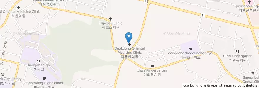 Mapa de ubicacion de 덕동한의원 en Korea Selatan, Gyeonggi, 평택시.