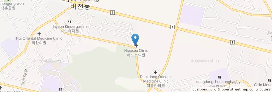 Mapa de ubicacion de 히포스의원 en Corea Del Sud, Gyeonggi, 평택시.