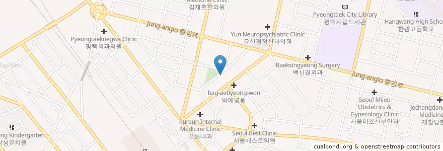 Mapa de ubicacion de 부인당한의원 en Corea Del Sur, Gyeonggi, 평택시.