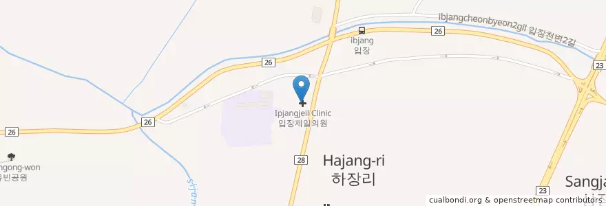 Mapa de ubicacion de 미치과 en Korea Selatan, Chungcheong Selatan, 천안시, 서북구, 입장면.